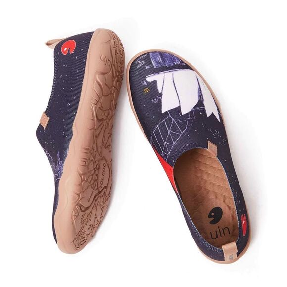 UIN Men's Shoes Casual Knit Loafers Comfort Sneaker (Opera Night) New No Box - Picture 5 of 9